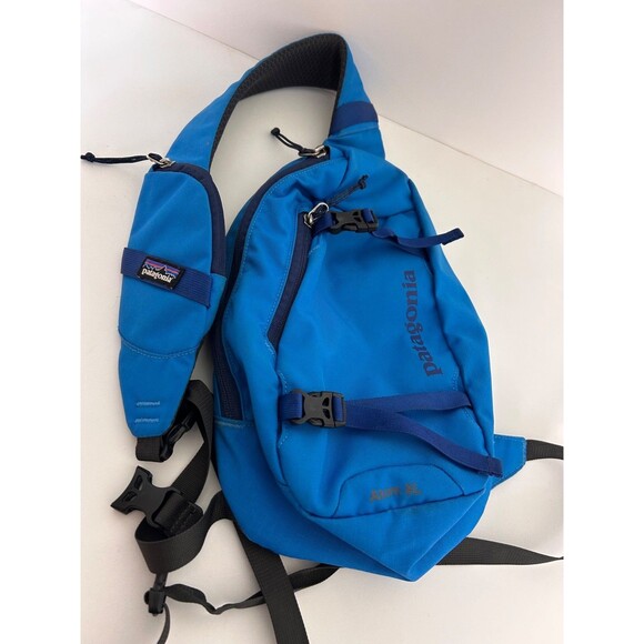 Patagonia Atom Sling Bag 8L Deep Blue Outdoor Adventure Hiking Gear - Picture 9 of 10